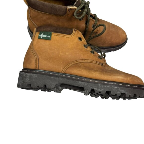 Eastland Women’s Leather Hiking/Work Boots Brown SZL 7.5 | Rugged Sole Like New - Picture 2 of 10